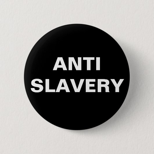 Button Anti-slavery Black (Voorkant)