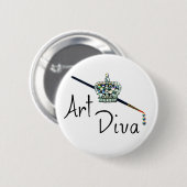 Button "Art Diva" (Voorkant /achterkant)