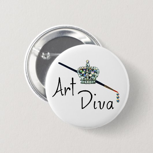 Button "Art Diva" (Voorkant /achterkant)