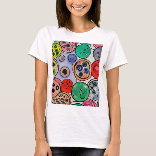 Button Art T-shirt (Voorkant)