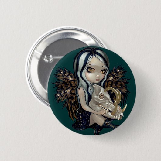 Button "Babirusa Skull" (Voorkant /achterkant)