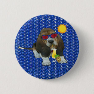 Button Baby Basset Hound Sheldon Summer Time