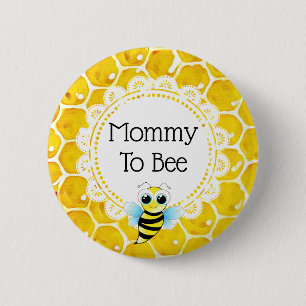 Button Baby shower van mama tot bijen
