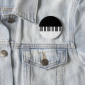 Button Badge - Piano-toetsenbord zwart wit (In situ)