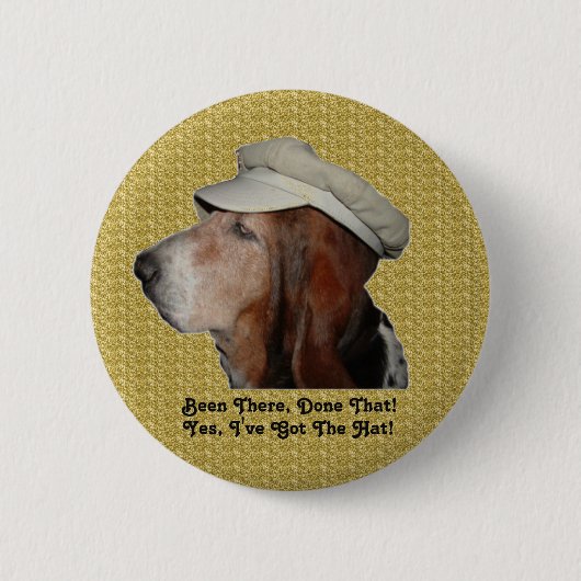 Button Basset Hound was er, klaar dat (Voorkant)