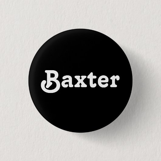 Button Baxter (Voorkant)