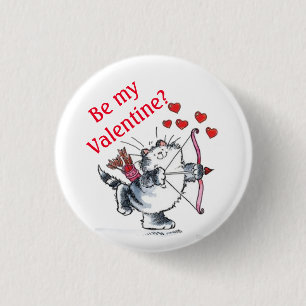 Button, ben ik mijn Valentijn? Ronde Button 3,2 Cm
