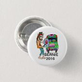 Button Bernie for Peace Hippie Campaign (Voorkant /achterkant)