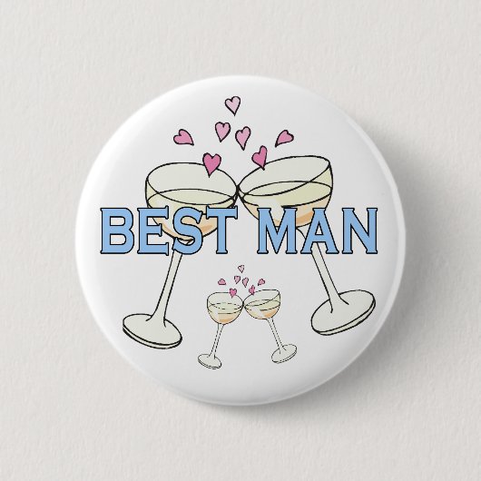 Button: Beste man Ronde Button 5,7 Cm (Voorkant)