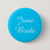 Button Blauw en White June Bride (Voorkant)