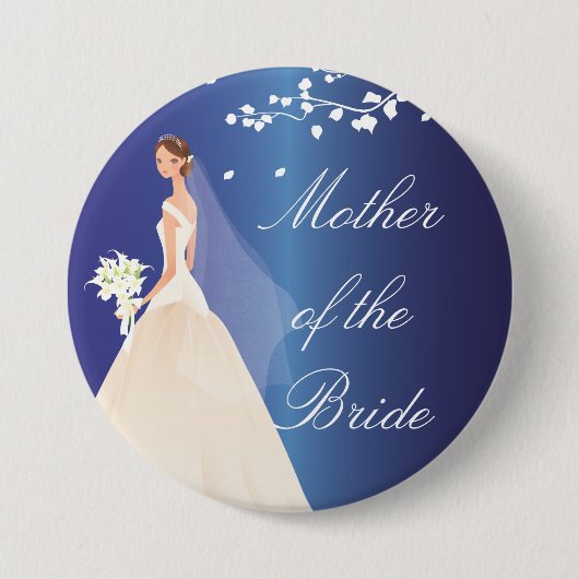 Button Blauwe Bridal van de OB (Voorkant)