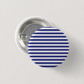 Button Blauwe en witte strepen (Voorkant /achterkant)