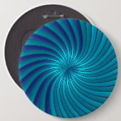 Button blauwe spiraalvortex (Voorkant /achterkant)