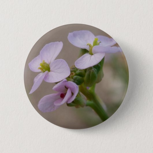 Button Bleke bloemen (Voorkant)