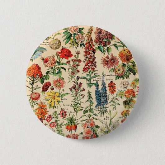 Button  bloemen (Voorkant)
