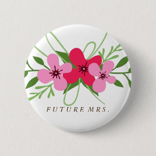 Button - Bloemen Toekomstige Mevr.