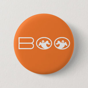 Button Boo Halloween, Oranje en wit