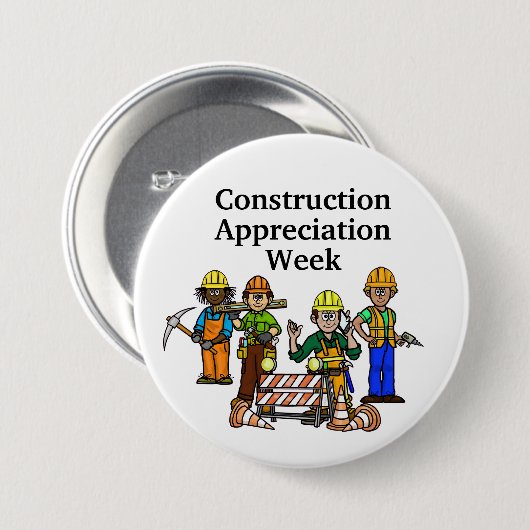 Button Bouwwaardeweek + Werkmannen (Voorkant /achterkant)