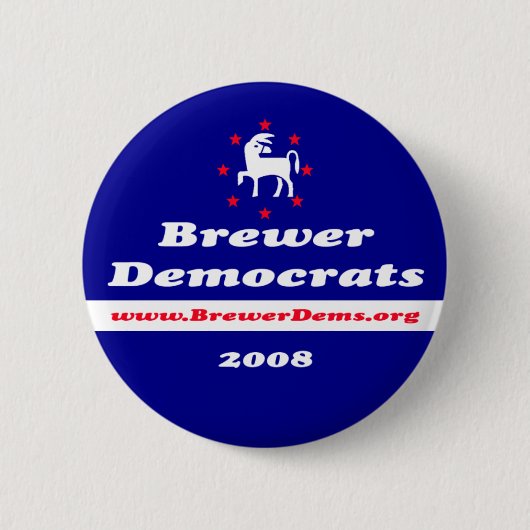 Button Brewer-democraten 2008 (Voorkant)