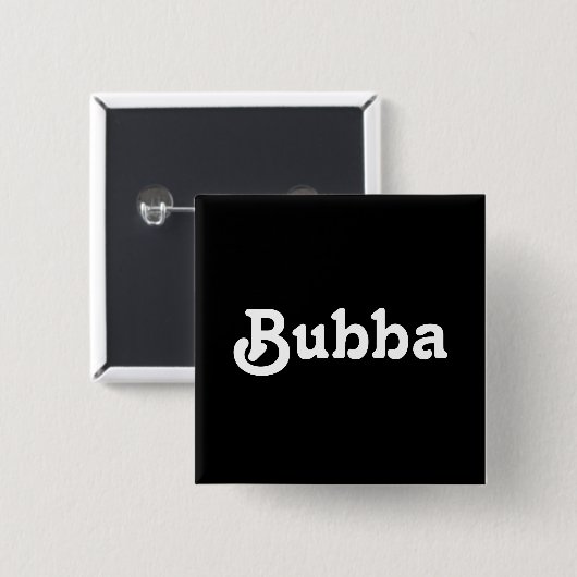 Button Bubba (Voorkant /achterkant)