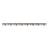 Button Buck Deer in Winter White Snowy Field Lint (Voorkant)