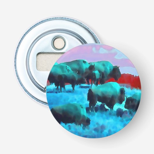 Button buffels flesopener (Voorkant)