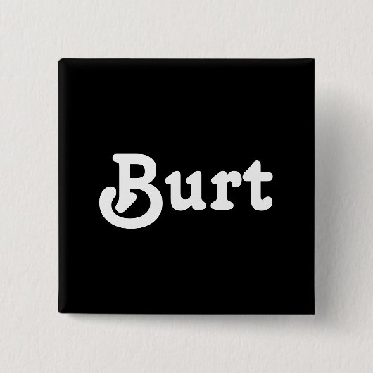 Button Burt (Voorkant)