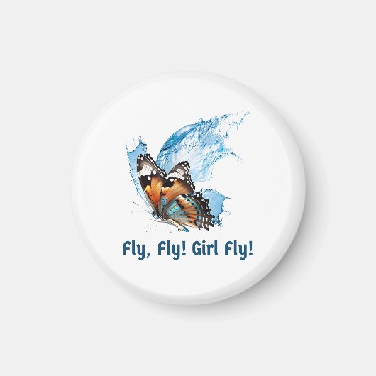 Button Butterfly Magneet (Voorkant)