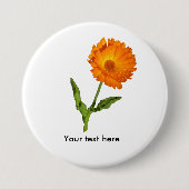 Button - Calendula met tekst (Voorkant)