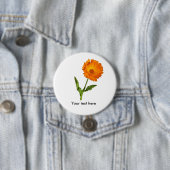 Button - Calendula met tekst (In situ)