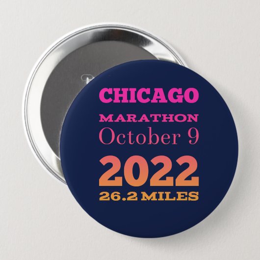 Button Chicago Marathon 2022 (Voorkant /achterkant)