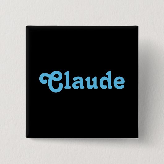 Button Claude (Voorkant)