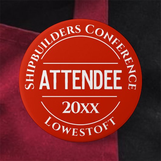 Button conferentietoegangspasje