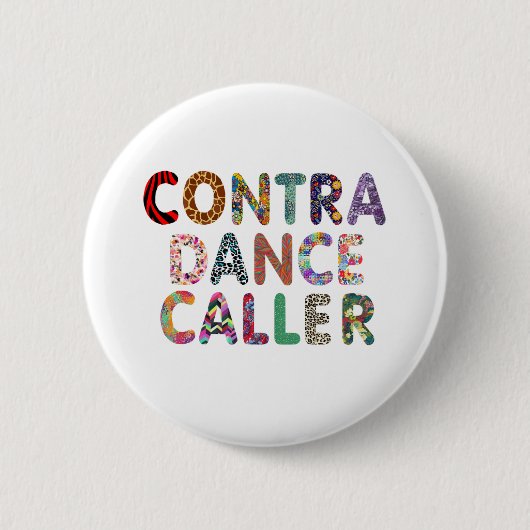 Button Contra Dance Caller (Voorkant)