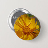 Button  Coreopsis Flowers (Voorkant /achterkant)