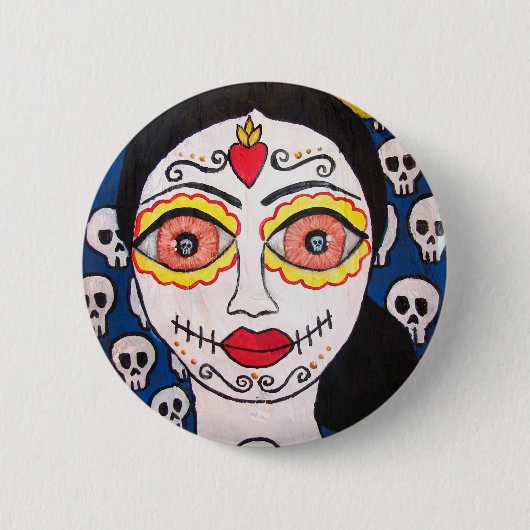 Button Dag van de Doden "Mi Catrina" (Voorkant)