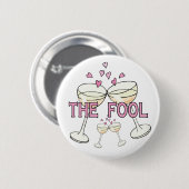 Button: De dwaas Ronde Button 5,7 Cm (Voorkant /achterkant)