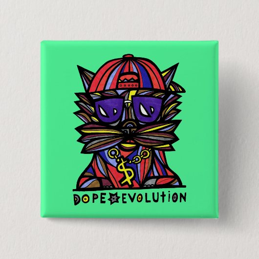 Button "Dope Evolution" op het plein (Voorkant)