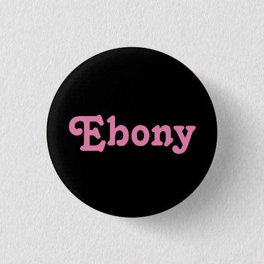 Button Ebony (Voorkant)