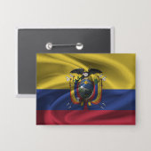 Button Ecuador-vlag (Voorkant / Achterkant)