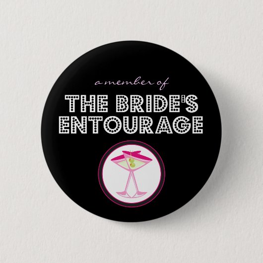 Button "Een lid van de Bride's Entourage" (Voorkant)