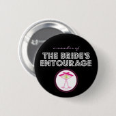 Button "Een lid van de Bride's Entourage" (Voorkant /achterkant)