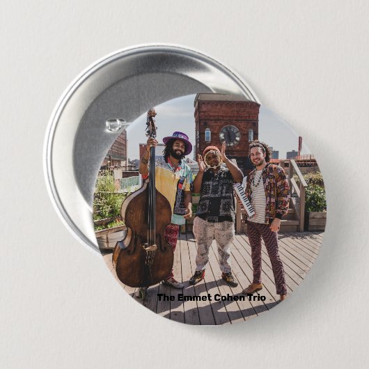 Button - Emmet Cohen Trio 2022Jazz (Voorkant /achterkant)
