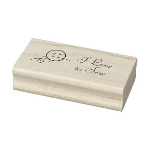 Button- en threadkunststempel 	rubberstempel