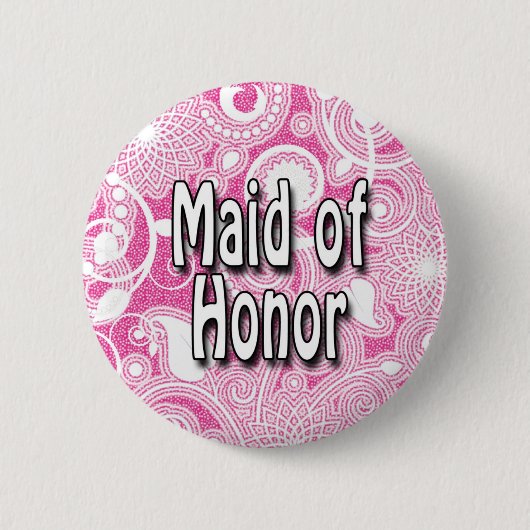 Button: Eredienster Ronde Button 5,7 Cm (Voorkant)