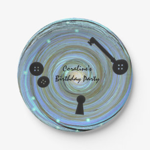 Button Eyes & Skeleton Key Other World Feest Papieren Bordje