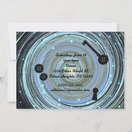 Button Eyes & Skeleton Sleutel Andere Wereldpartij Kaart (Achterkant)