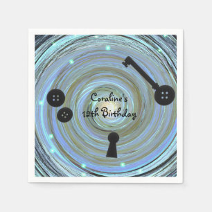 Button Eyes & Skeleton Sleutel Andere Wereldpartij Servet