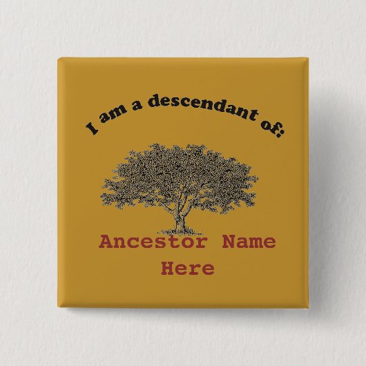 Button - Familienaam en naam van de anker (Voorkant)