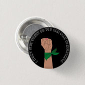Button feministische activiste (Voorkant /achterkant)